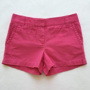 J. Crew Pink Chino Shorts, Size 0